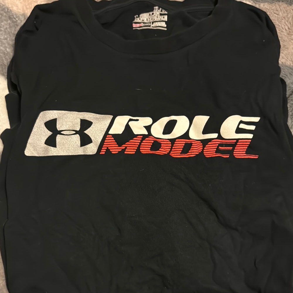 Under Armour Black T-Shirt with Role Model Graphic